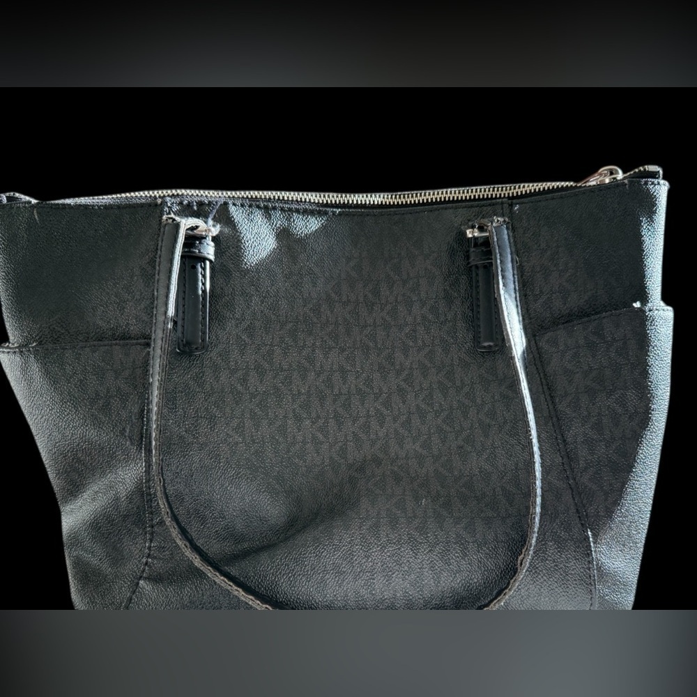 Michael Kors Black Tote Handbag — Damaged straps / As-Is - Picture 2 of 5